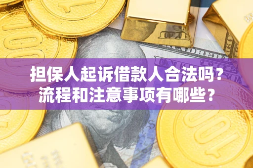 北京担保人起诉借款人合法吗？流程和注意事项有哪些？