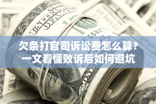 北京欠条打官司诉讼费怎么算？一文看懂败诉后如何避坑