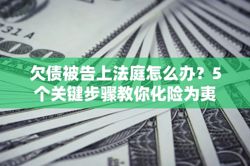 北京欠债被告上法庭怎么办？5个关键步骤教你化险为夷
